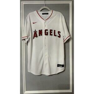 Los Angeles Angels #22 David Fletcher White Home Jersey/ NWT Nike Men's Large